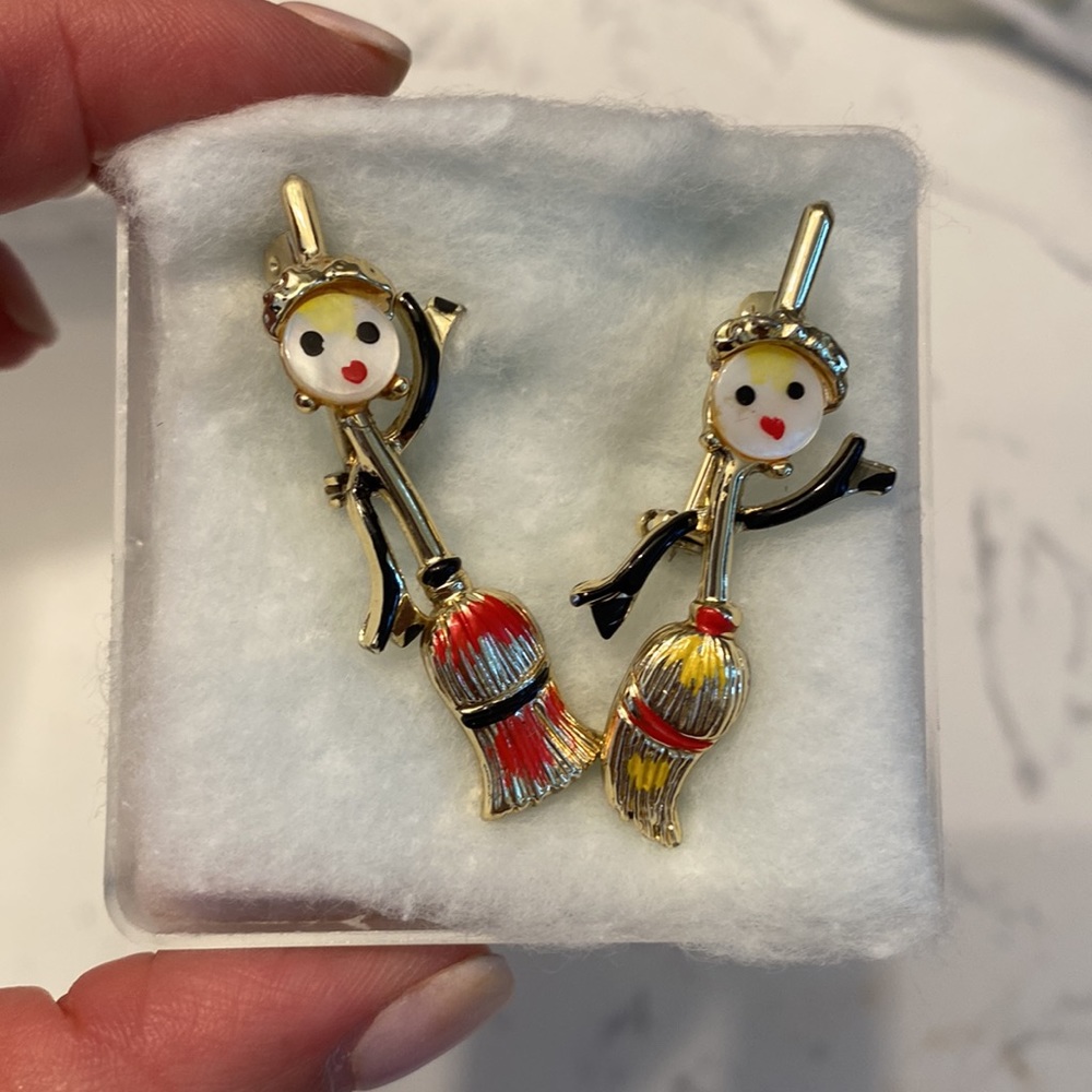Cute broom pins
